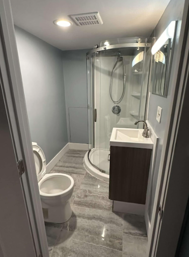 Bathroom after addition